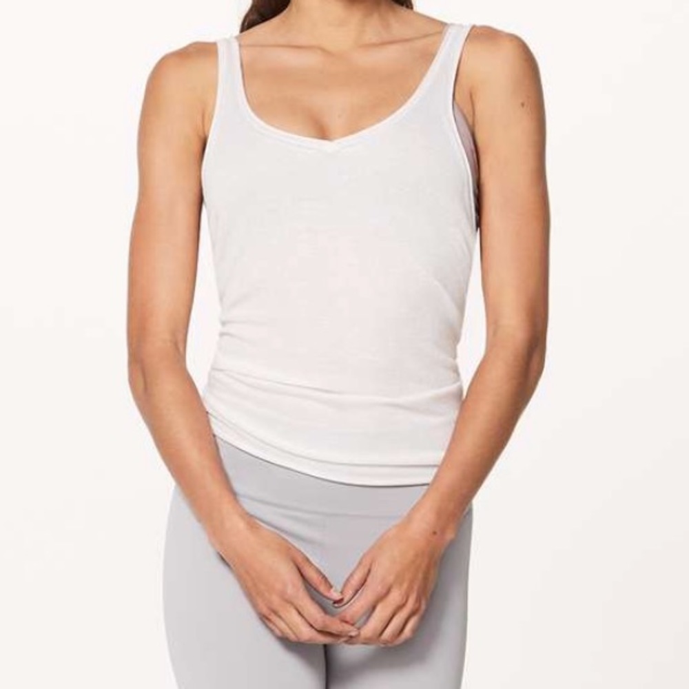 NWT lululemon Open Knit Cami Tank White Top Taryn - Picture 2 of 7